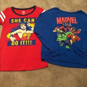 Marvel sweatshirt & tee